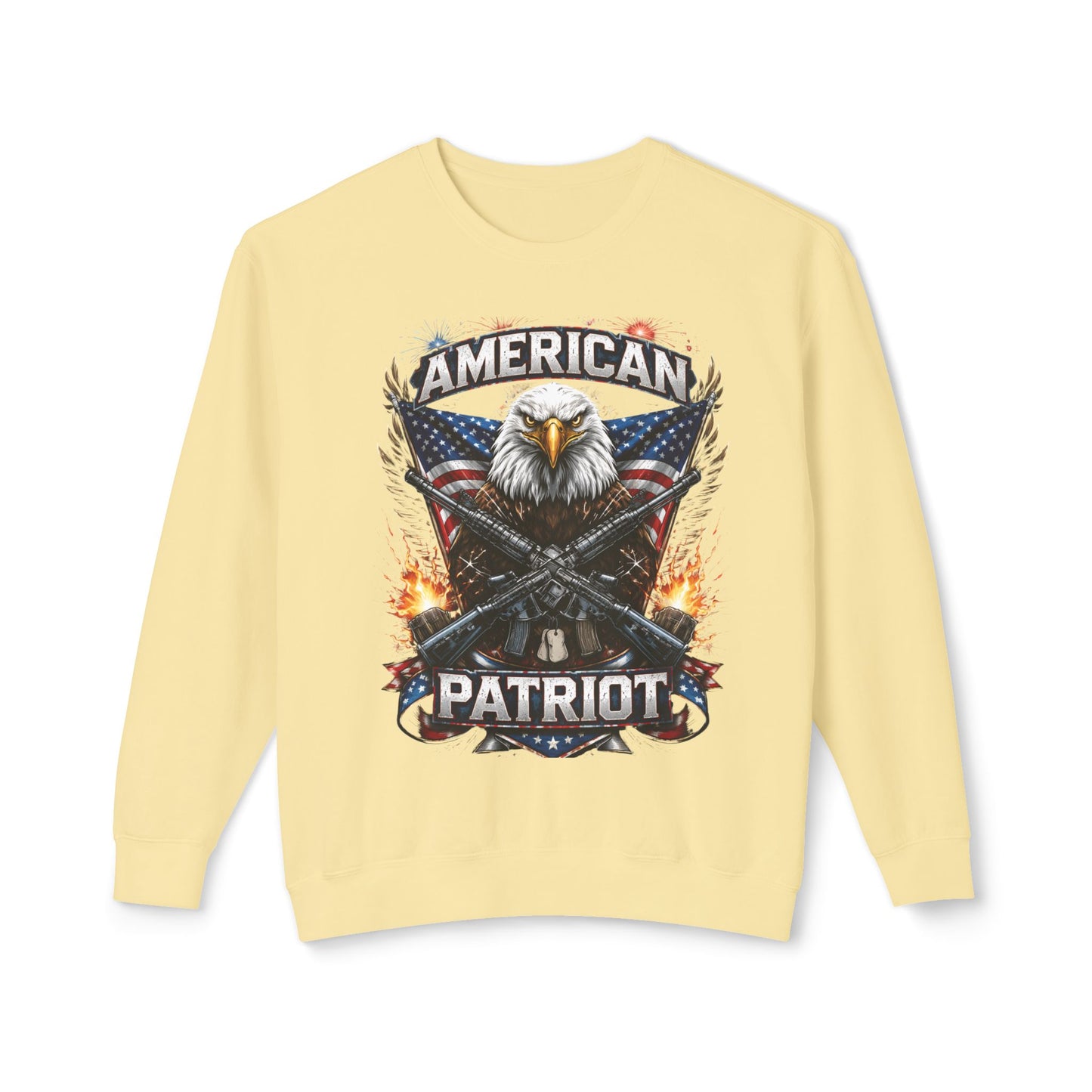 Patriotic Eagle Shirt – American Flag Graphic Tee for Men | American Patriot Sweatshirt