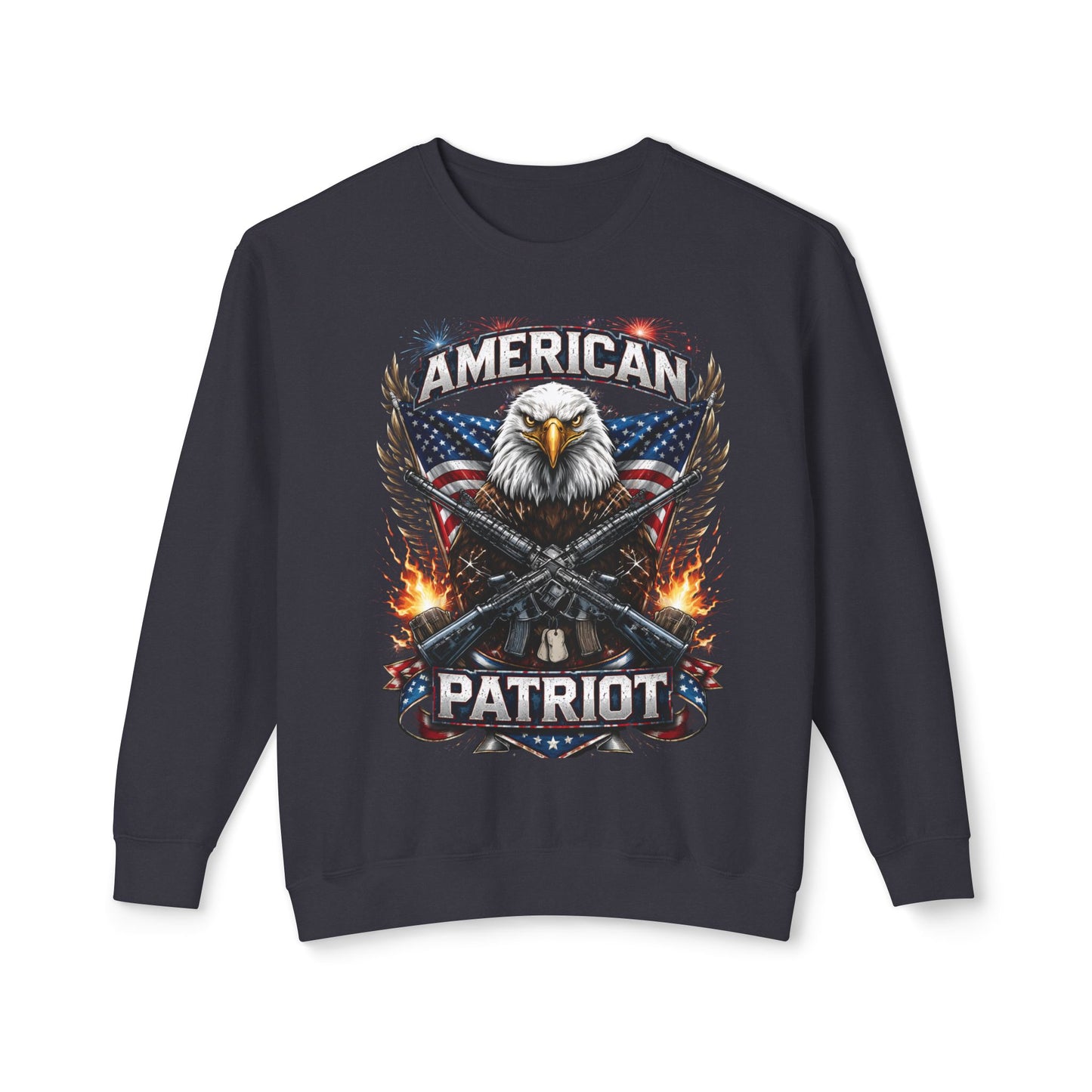 Patriotic Eagle Shirt – American Flag Graphic Tee for Men | American Patriot Sweatshirt