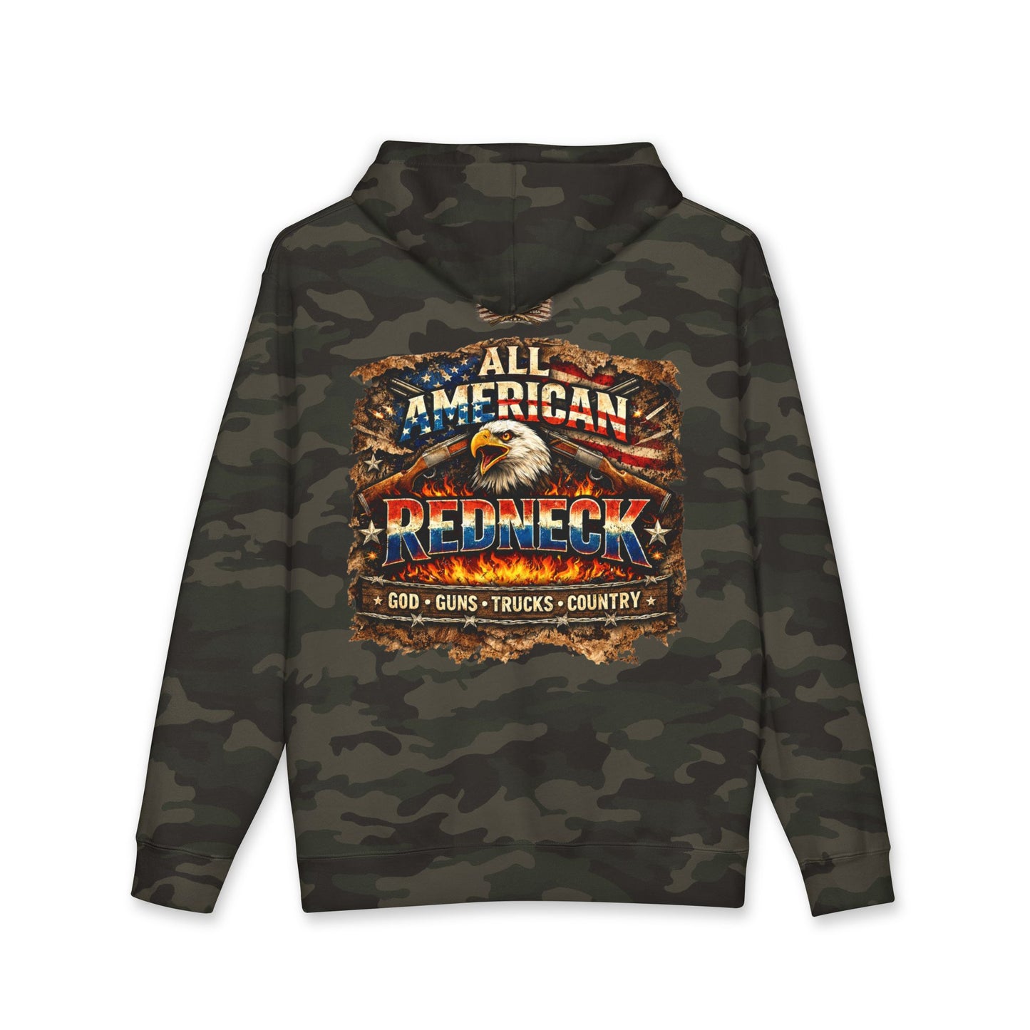 All American Redneck Hoodie – Built Loud, Worn Proud U.S.A.