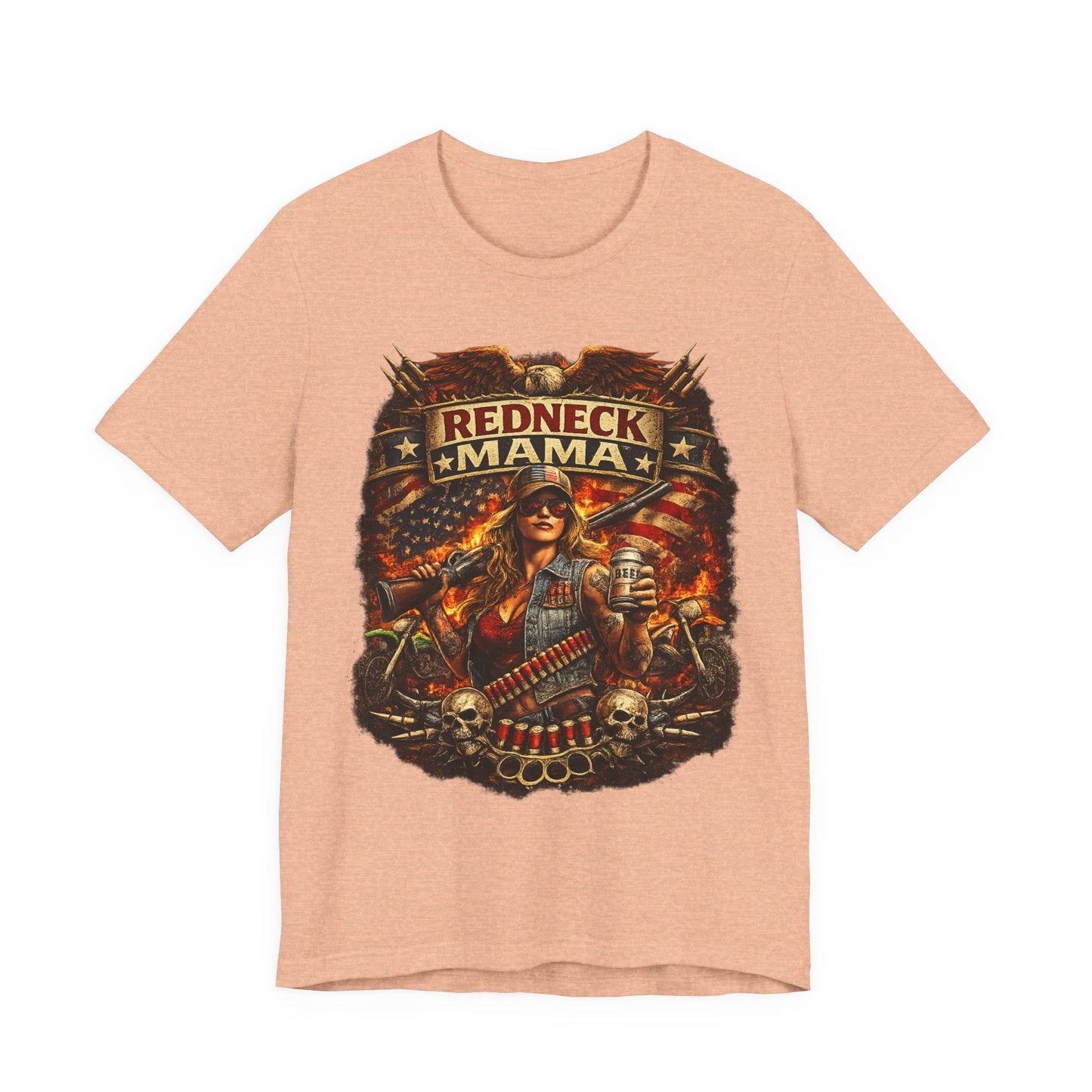 REDNECK MAMA – Badass Patriotic Country Girl T-Shirt