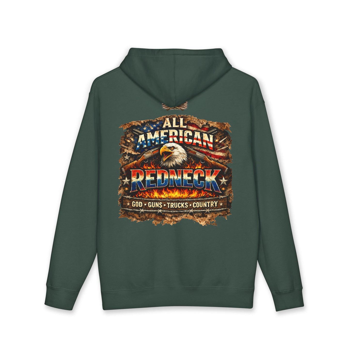 All American Redneck Hoodie – Built Loud, Worn Proud U.S.A.