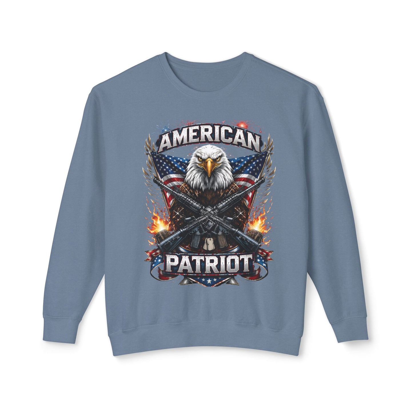 Patriotic Eagle Shirt – American Flag Graphic Tee for Men | American Patriot Sweatshirt