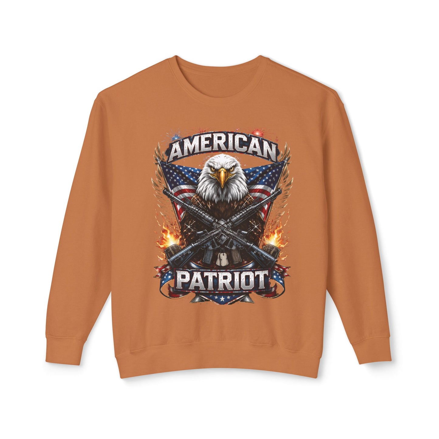 Patriotic Eagle Shirt – American Flag Graphic Tee for Men | American Patriot Sweatshirt