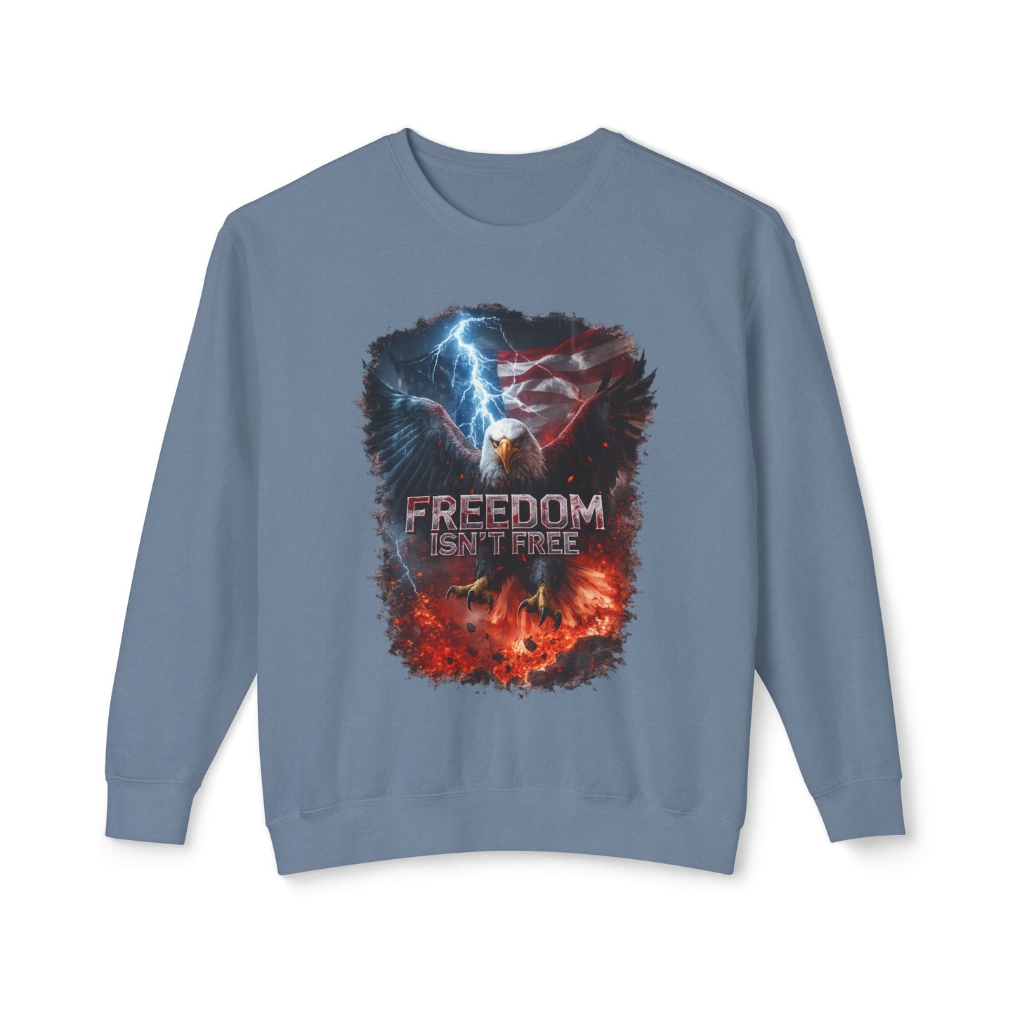 FREEDOM ISN’T FREE – American Eagle Patriotic Sweatshirt