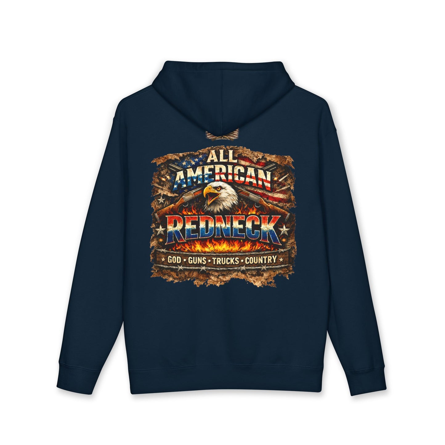 All American Redneck Hoodie – Built Loud, Worn Proud U.S.A.