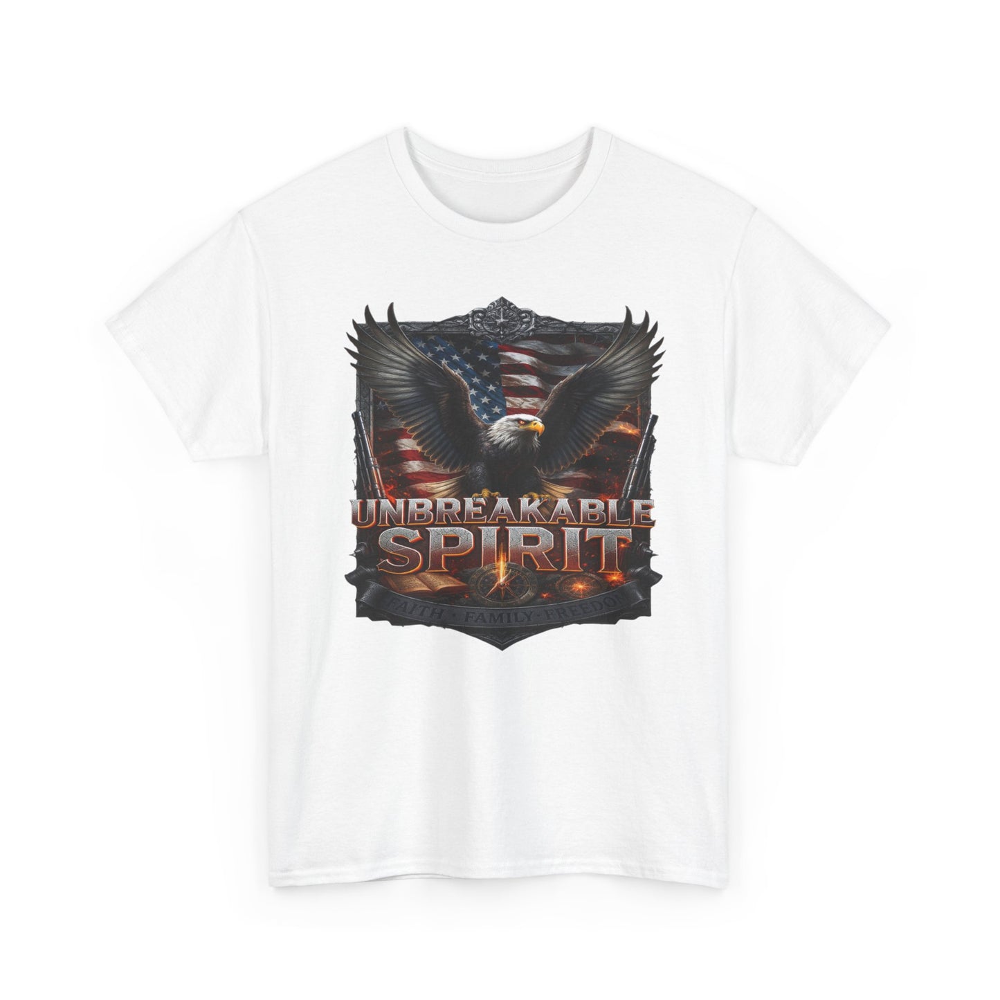 Unbreakable Spirit Tee – American Strength & Freedom Graphic Shirt