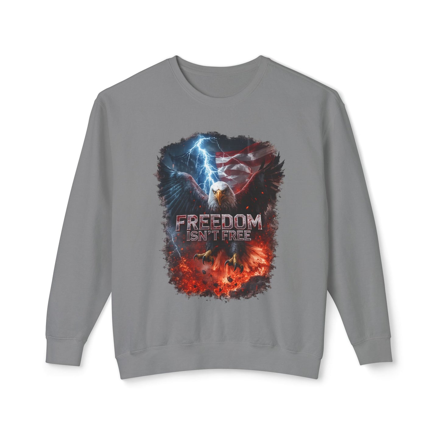 FREEDOM ISN’T FREE – American Eagle Patriotic Sweatshirt
