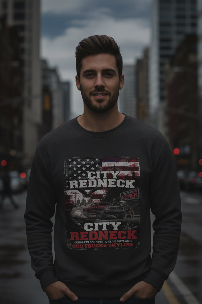 City Redneck Sweatshirt – Concrete Country. Urban Outlaw.