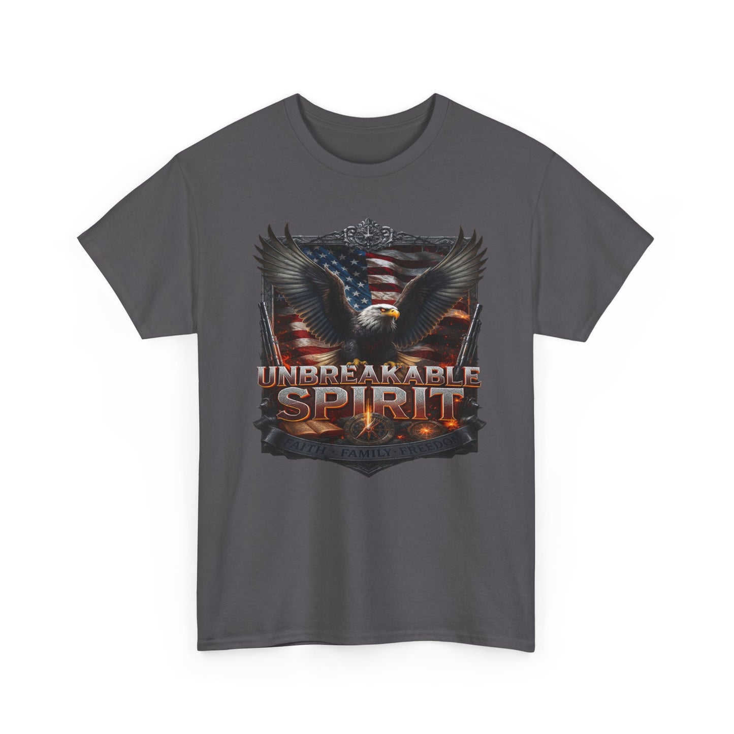 Unbreakable Spirit Tee – American Strength & Freedom Graphic Shirt