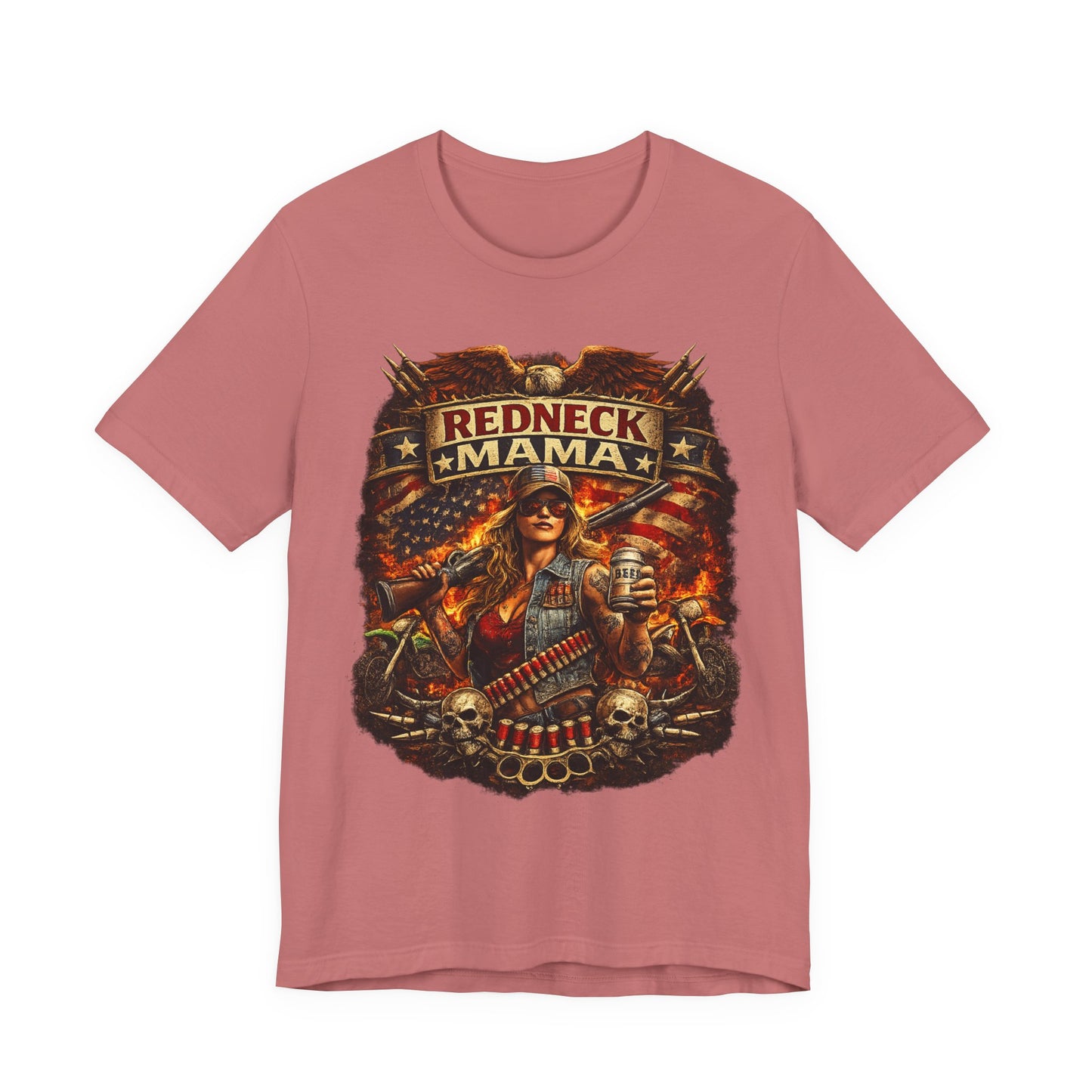 REDNECK MAMA – Badass Patriotic Country Girl T-Shirt