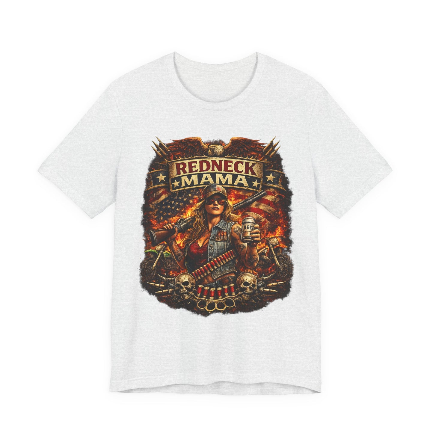 REDNECK MAMA – Badass Patriotic Country Girl T-Shirt
