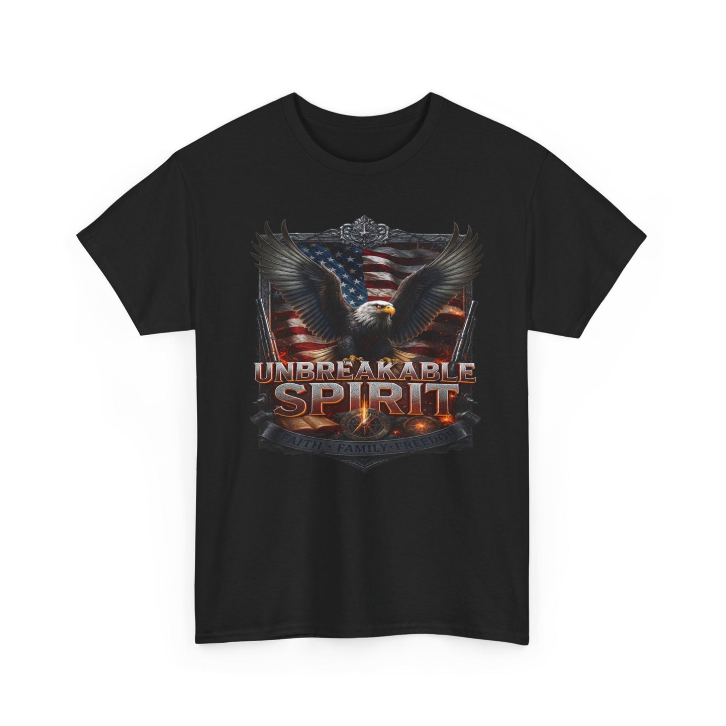 Unbreakable Spirit Tee – American Strength & Freedom Graphic Shirt