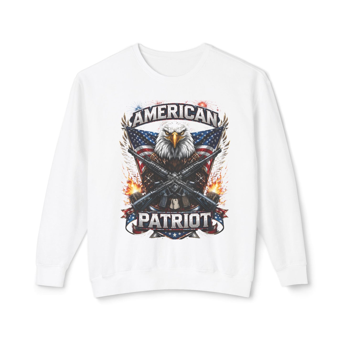 Patriotic Eagle Shirt – American Flag Graphic Tee for Men | American Patriot Sweatshirt