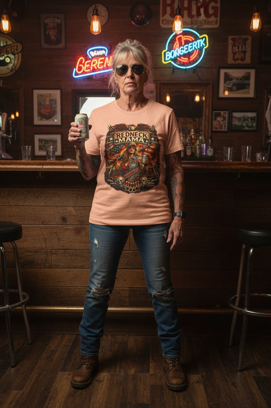 REDNECK MAMA – Badass Patriotic Country Girl T-Shirt